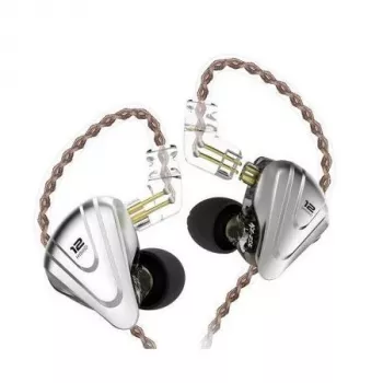 KZ ZSX NO MIC In-Ear Monitor Earphones - 6 Treiber Hybrid, 10mm Dynamisch + 5 BA, Abnehmbares Kabel, 3,5mm L-Stecker, Over-Ear, Zinklegierung & Harz