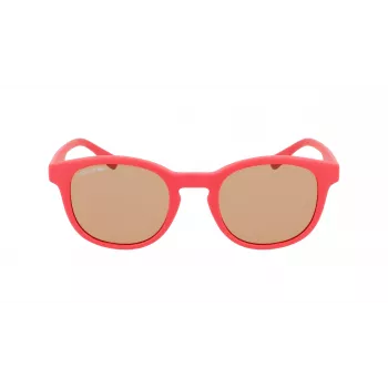 Lacoste Childish L3644S-615 Sonnenbrille - Roter Rahmen, Graue Gläser - 48/21/135 mm - Unisex Kind