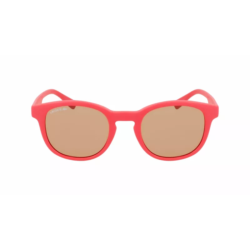 Lacoste Childish L3644S-615 Sonnenbrille - Roter Rahmen, Graue Gläser - 48/21/135 mm - Unisex Kind