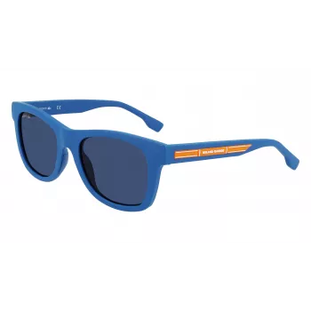 Lacoste Kinder-Sonnenbrille L3643SRG-424 Blauer Rahmen Graue Gläser 48/17/130 mm