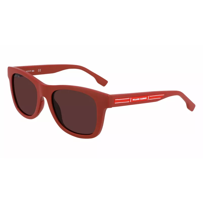 Lacoste Kinder-Sonnenbrille L3643SRG-604 Roter Rahmen Graue Gläser 48mm