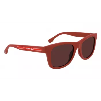 Lacoste Kinder-Sonnenbrille L3643SRG-604 Roter Rahmen Graue Gläser 48mm