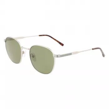Lacoste L251S-40 Unisex Rechteckige Sonnenbrille Dunkelblauer Rahmen Graue Gläser 52mm