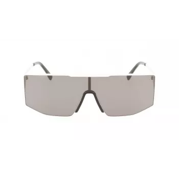 LACOSTE L253S-6219101 Unisex Rechteckige Sonnenbrille 62/19/150 mm Schwarz/Grau