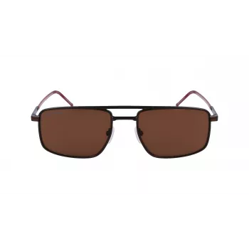 Lacoste L255S-5619201 Herren-Rechteck-Sonnenbrille - Havanna/Schildpatt-Fassung, grüne Gläser, 56/19/145 mm
