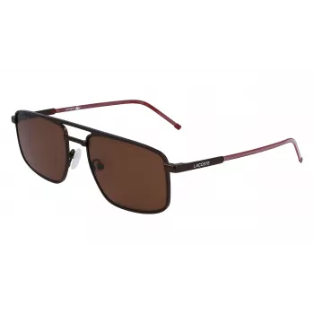 Lacoste L255S-5619201 Herren-Rechteck-Sonnenbrille - Havanna/Schildpatt-Fassung, grüne Gläser, 56/19/145 mm