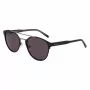 Lacoste L263S-2 Herren Rechteck-Sonnenbrille - Schwarzer Rahmen, Graue Gläser, 53mm