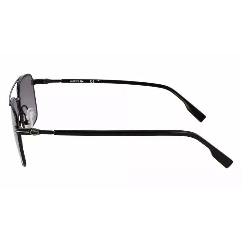 Lacoste L264S Sonnenbrille Herren 58/17/145 mm Schwarzer Rahmen Graue Gläser