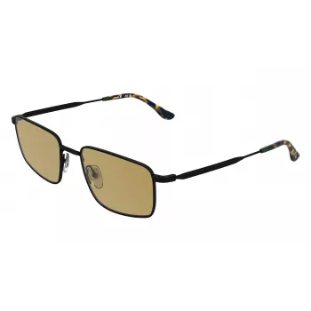 LACOSTE L277S-5519002 Herren Rechteck-Sonnenbrille - Schwarzer Acetatrahmen, Graue Polycarbonatgläser, UV400-Schutz