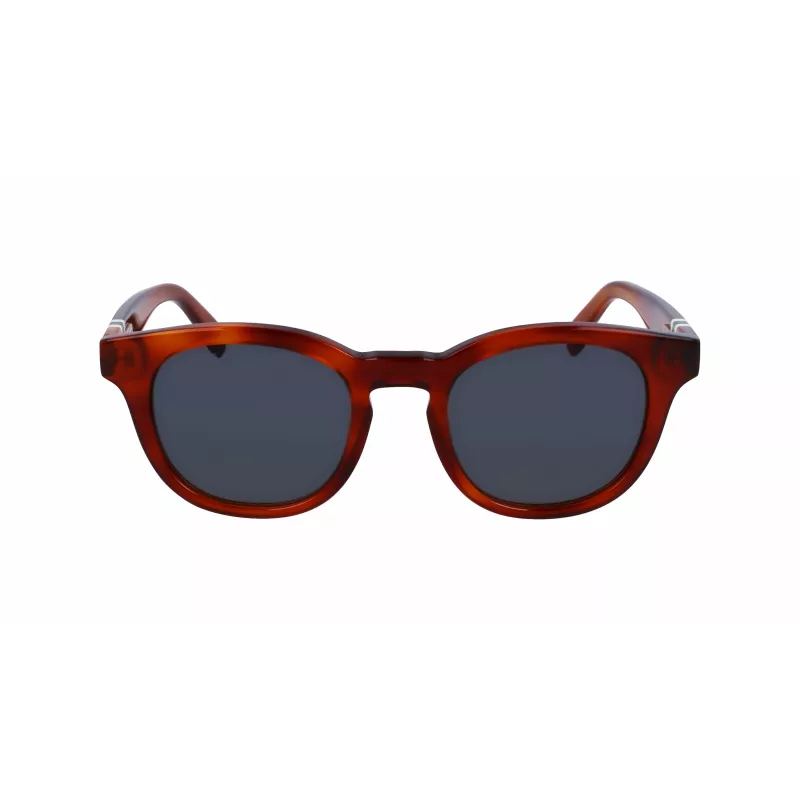Lacoste L6006S-218 Herren-Sonnenbrille Havanna Gestell Graue Gläser 49mm