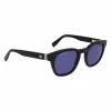 Lacoste L6015SN-1 Unisex Sonnenbrille Schwarzer Rahmen Graue Gläser 49mm