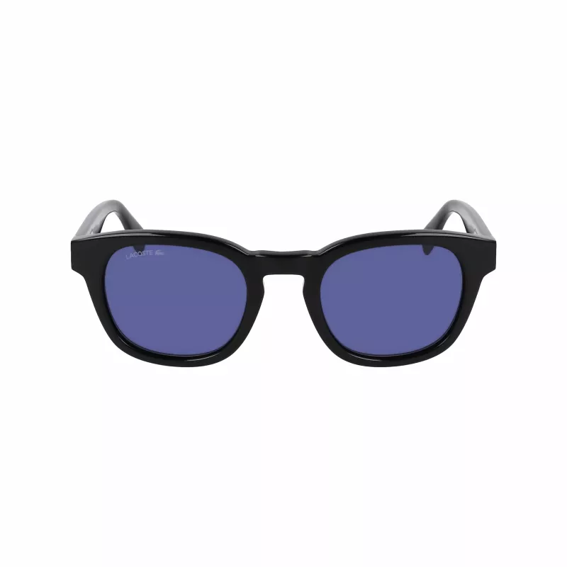 Lacoste L6015SN-1 Unisex Sonnenbrille Schwarzer Rahmen Graue Gläser 49mm
