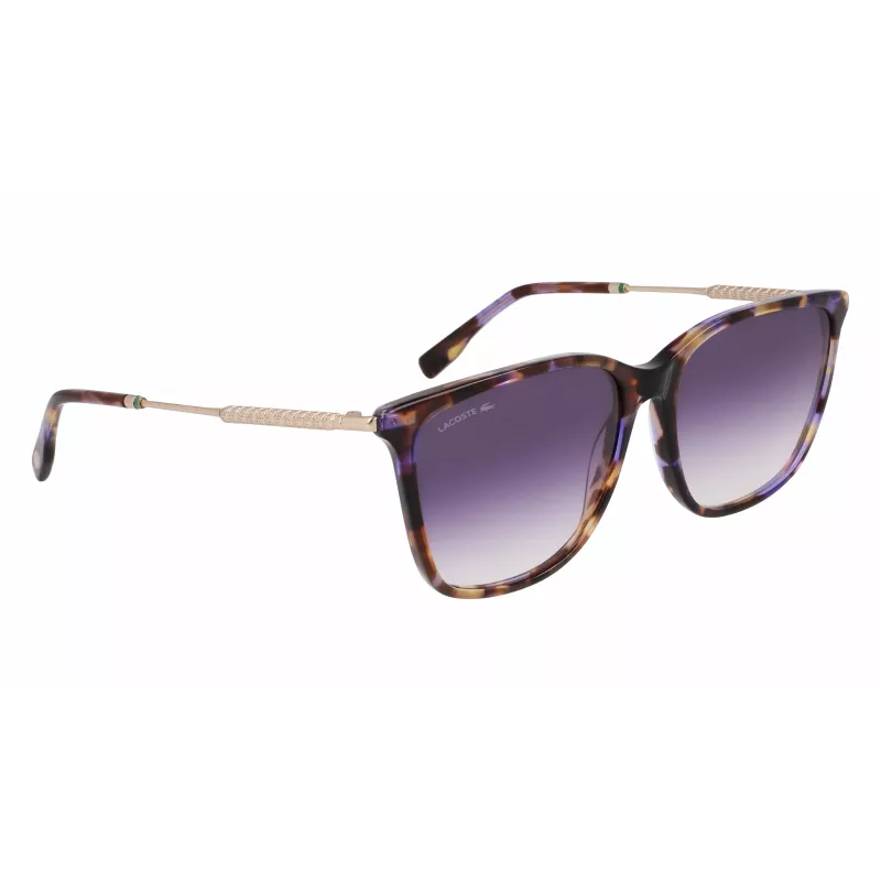 Lacoste L6016S-219 Damen-Sonnenbrille Havana Braun Quadratisch Acetat