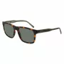 Lacoste L6025S-214 Herren Rechteck-Sonnenbrille - Havana/Grau - 56/17/145 mm