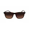 Lacoste L6041S-214 Herren Rechteckige Sonnenbrille Havana Acetat Gestell Braune Polycarbonat Gläser 54mm