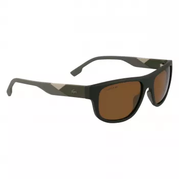 Lacoste L6042S-275 Herren Rechteckige Acetat-Sonnenbrille Havana Braun 55/17/145 mm