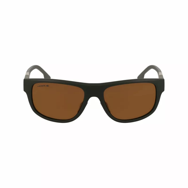 Lacoste L6042S-275 Herren Rechteckige Acetat-Sonnenbrille Havana Braun 55/17/145 mm