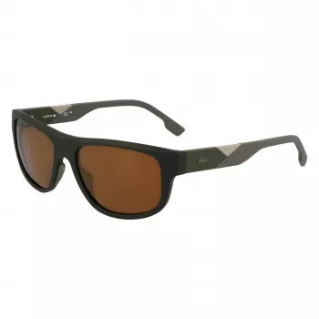 Lacoste L6042S-275 Herren Rechteckige Acetat-Sonnenbrille Havana Braun 55/17/145 mm