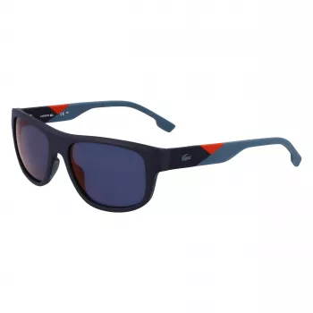 Lacoste L6042S-424 Herren Rechteck-Sonnenbrille Blau 55/17/145 mm