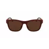 LACOSTE L6043S-601 Herren Rechteck-Sonnenbrille - Schwarzer Rahmen Graue Gläser 56/18/145 mm