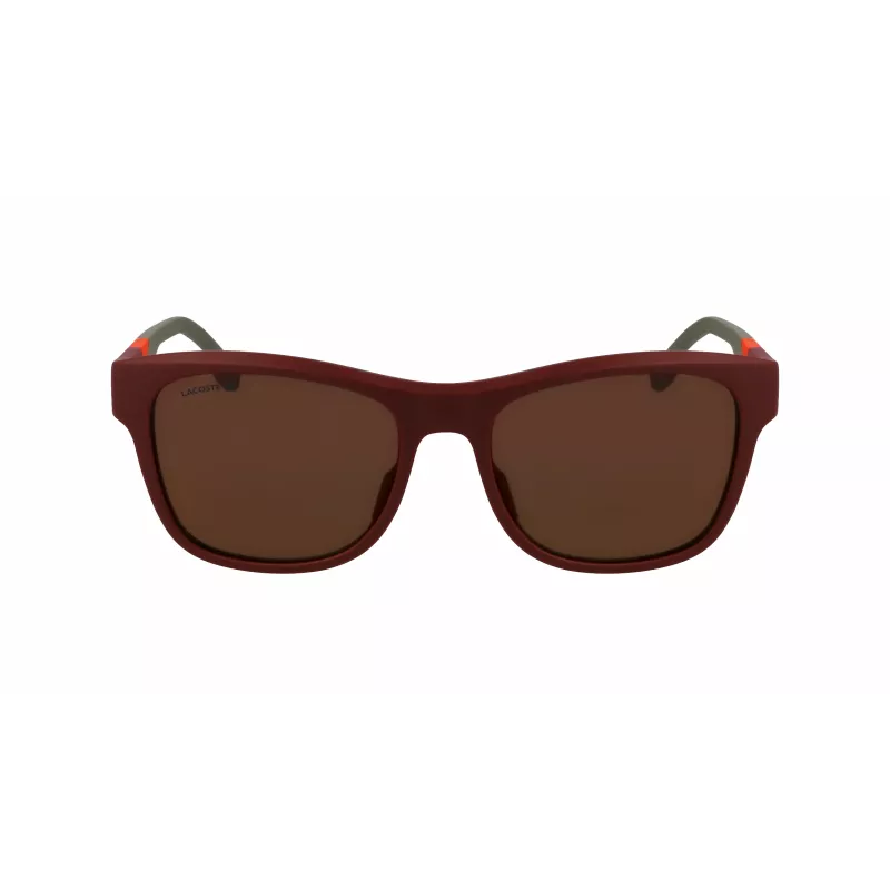 LACOSTE L6043S-601 Herren Rechteck-Sonnenbrille - Schwarzer Rahmen Graue Gläser 56/18/145 mm