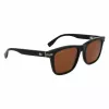 Lacoste L6045S-1 Herren-Sonnenbrille, Schwarzer Acetatrahmen, Graue Polycarbonatgläser, 54/19/145 mm