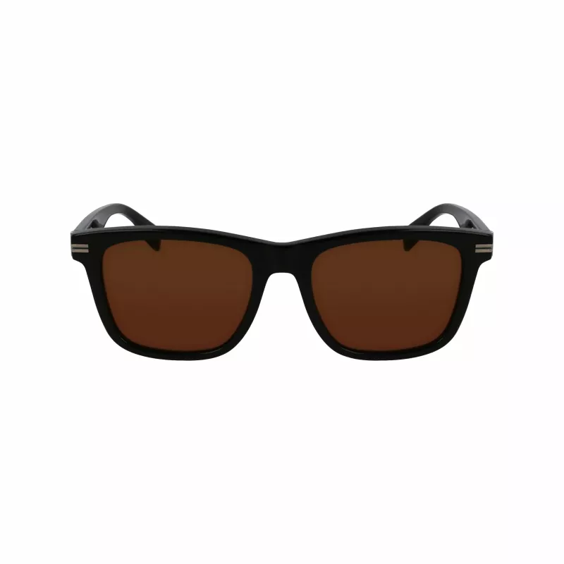 Lacoste L6045S-1 Herren-Sonnenbrille, Schwarzer Acetatrahmen, Graue Polycarbonatgläser, 54/19/145 mm