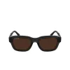 Lacoste L6048S-035 Sonnenbrille Herren Rechteckiger Acetatrahmen Dunkelgraue Gläser Grau 51mm