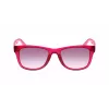 Lacoste L734S Unisex Rechteckige Sonnenbrille - Schwarzer Rahmen Graue Gläser 52/18/140 mm