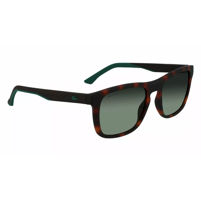 Lacoste L956S-230 Herren-Sonnenbrille Havana Braun Rechteckig Acetat 55mm