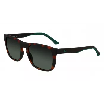 Lacoste L956S-230 Herren-Sonnenbrille Havana Braun Rechteckig Acetat 55mm