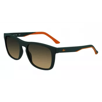 Lacoste L956S-301 Herren Rechteckige Sonnenbrille Grüner Acetatrahmen UV400