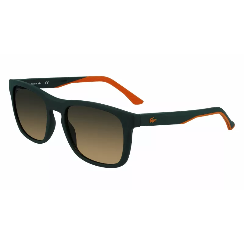Lacoste L956S-301 Herren Rechteckige Sonnenbrille Grüner Acetatrahmen UV400