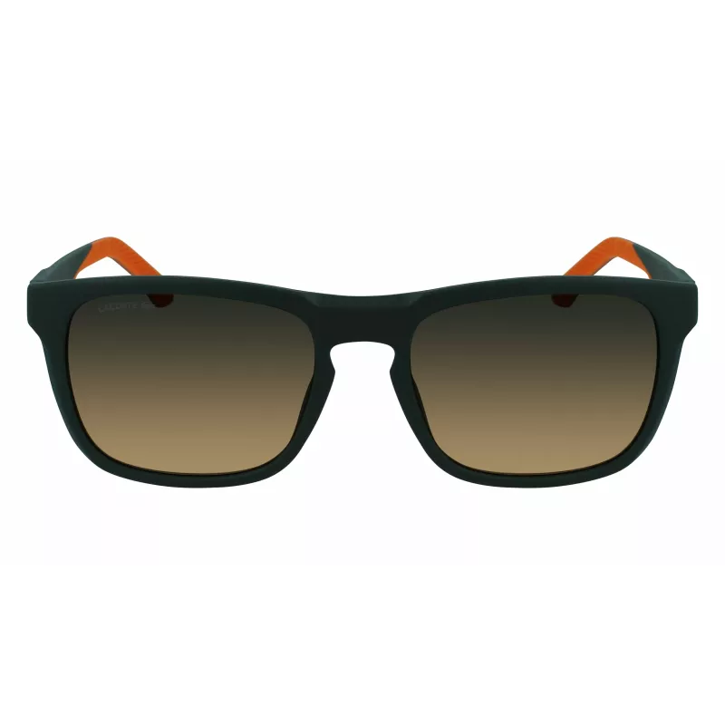 Lacoste L956S-301 Herren Rechteckige Sonnenbrille Grüner Acetatrahmen UV400