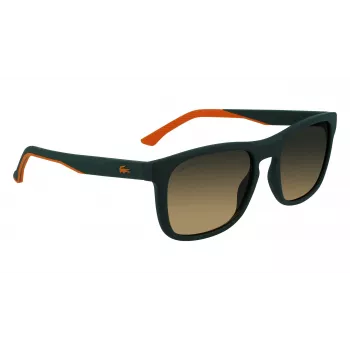 Lacoste L956S-301 Herren Rechteckige Sonnenbrille Grüner Acetatrahmen UV400