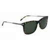 Lacoste L960S-430 Herren-Sonnenbrille, blauer Rahmen, graue Gläser, 56 mm