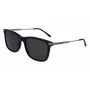 Lacoste L960S Herren-Sonnenbrille, eckig - Schwarzer Rahmen, grüne Gläser, 56/18/140 mm, UV400