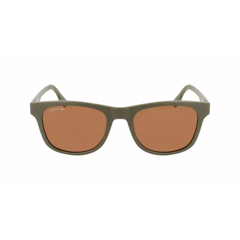 LACOSTE L969S-5420317 Unisex Rechteck-Sonnenbrille - Schwarzer Rahmen Graue Gläser 54/20/145 mm