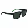 Lacoste L999S-301 Herren-Sonnenbrille, matter grüner Rahmen, dunkelgrüne Gläser, 55/18/145 mm