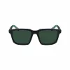 Lacoste L999S-301 Herren-Sonnenbrille, matter grüner Rahmen, dunkelgrüne Gläser, 55/18/145 mm