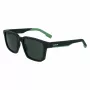 Lacoste L999S-301 Herren-Sonnenbrille, matter grüner Rahmen, dunkelgrüne Gläser, 55/18/145 mm