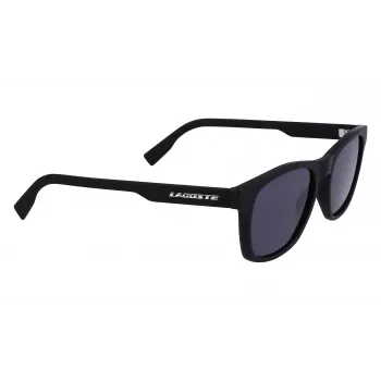 Lacoste Herren L988S-2 Rechteck-Sonnenbrille - Schwarzer Rahmen Graue Gläser 54mm