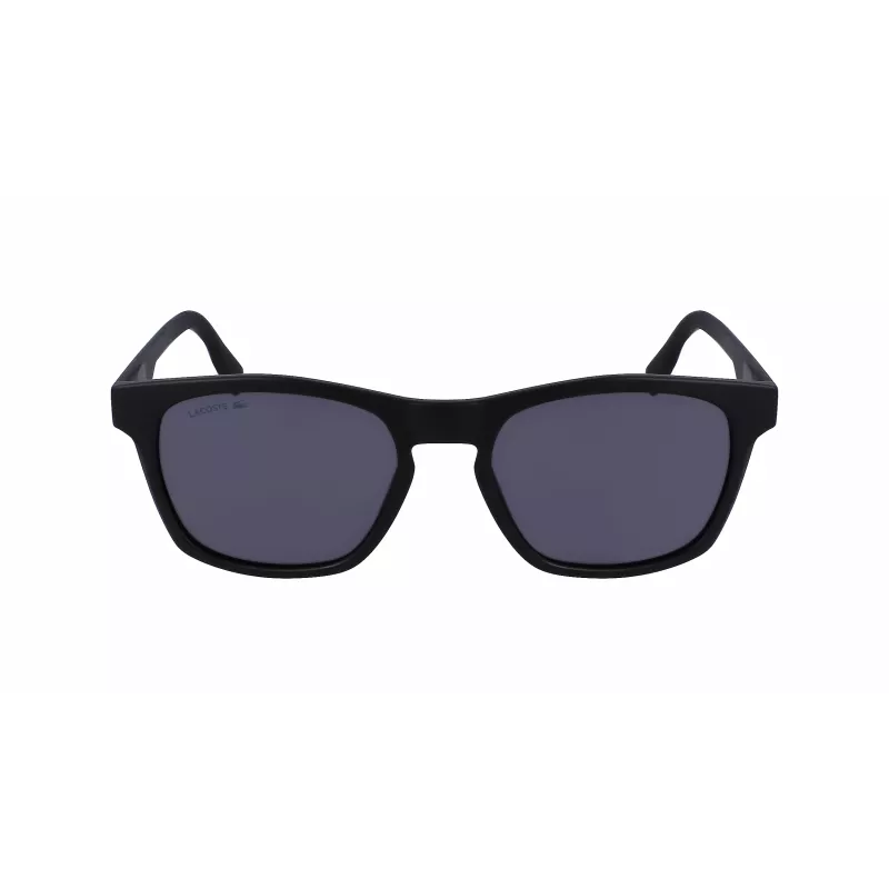 Lacoste Herren L988S-2 Rechteck-Sonnenbrille - Schwarzer Rahmen Graue Gläser 54mm