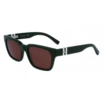 Lacoste Herren rechteckige Acetat-Sonnenbrille L6007S5418318 54/18/145 mm Grün