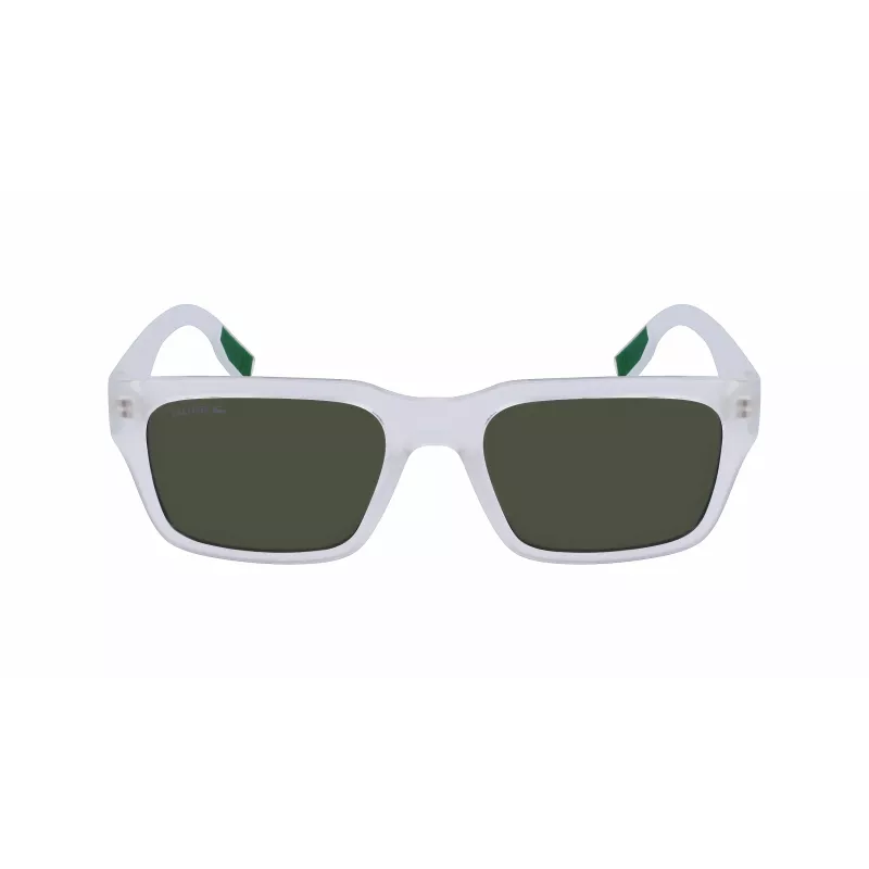 Lacoste Herren Rechteckige Sonnenbrille L6004S-970 Schwarz/Grau 55/19/145 mm