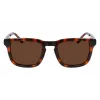 Lacoste Herren Rechteckige Sonnenbrille L951SRG-214 Havana Acetat Grüne Polycarbonat-Gläser 52/22/145 mm