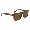 Lacoste Herren-Sonnenbrille L6027S-275 Havana Acetat Rechteck 57mm