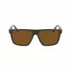 Lacoste Herren-Sonnenbrille L6027S-275 Havana Acetat Rechteck 57mm