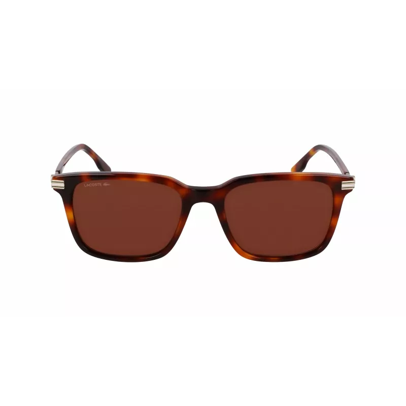 Lacoste Herren-Sonnenbrille L6035S5318214 - Havanna-Acetatrahmen, braune Gläser, 53 mm
