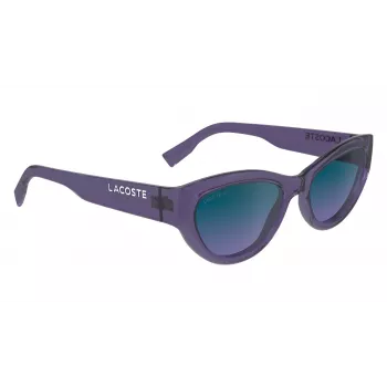 Lacoste Damen-Sonnenbrille L6013S5418513 - Rechteckiger Acetatrahmen mit UV400-Schutz - 54/18/140 mm